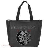Blackfoot Tribe Native American Indian Born Proud Retro Tote Bag thumb 0