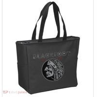 Blackfoot Tribe Native American Indian Born Proud Retro Tote Bag thumb 2