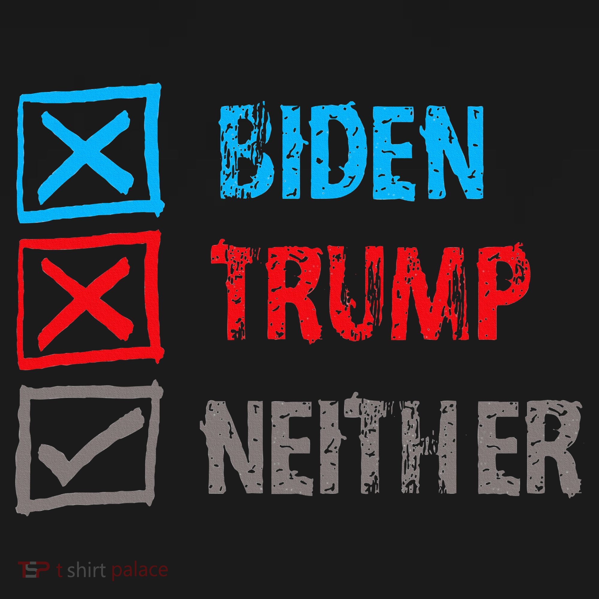 Biden Trump Neither Vote None Of The Above Long Sleeve Shirt