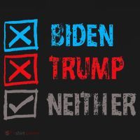 Biden Trump Neither Vote None Of The Above Women's Hoodie thumb 2