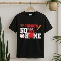 Baseball ThereS No Place Like Home Ball Bat Glove T-Shirt thumb 2