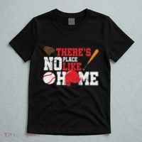Baseball ThereS No Place Like Home Ball Bat Glove T-Shirt thumb 5