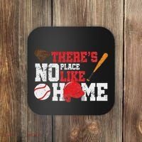 Baseball ThereS No Place Like Home Ball Bat Glove Coaster thumb 0