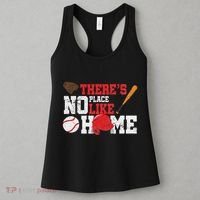 Baseball ThereS No Place Like Home Ball Bat Glove Women's Tank Top thumb 3