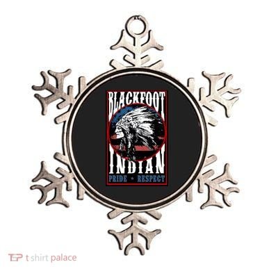 Blackfoot Tribe Native Pride Respect American Indian Us Flag Meaningful Gift Ornament