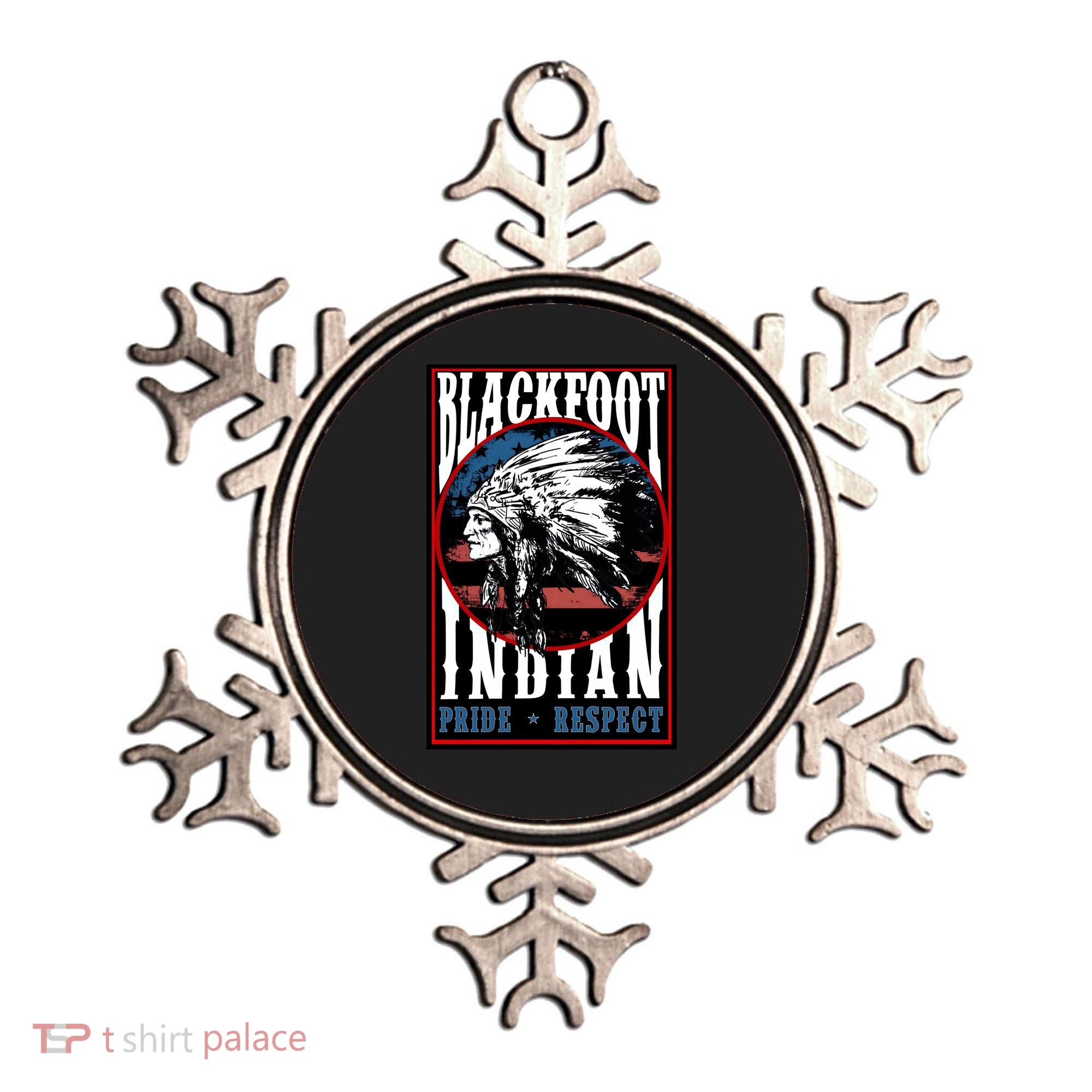 Blackfoot Tribe Native Pride Respect American Indian Us Flag Meaningful Gift Ornament