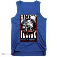 Blackfoot Tribe Native Pride Respect American Indian Us Flag Meaningful Gift Tank Top thumb 0