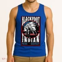 Blackfoot Tribe Native Pride Respect American Indian Us Flag Meaningful Gift Tank Top thumb 3