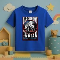 Blackfoot Tribe Native Pride Respect American Indian Us Flag Meaningful Gift Toddler T-Shirt thumb 3