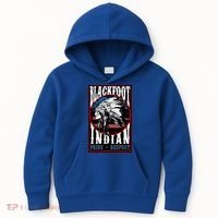Blackfoot Tribe Native Pride Respect American Indian Us Flag Meaningful Gift Kids Hoodie thumb 0