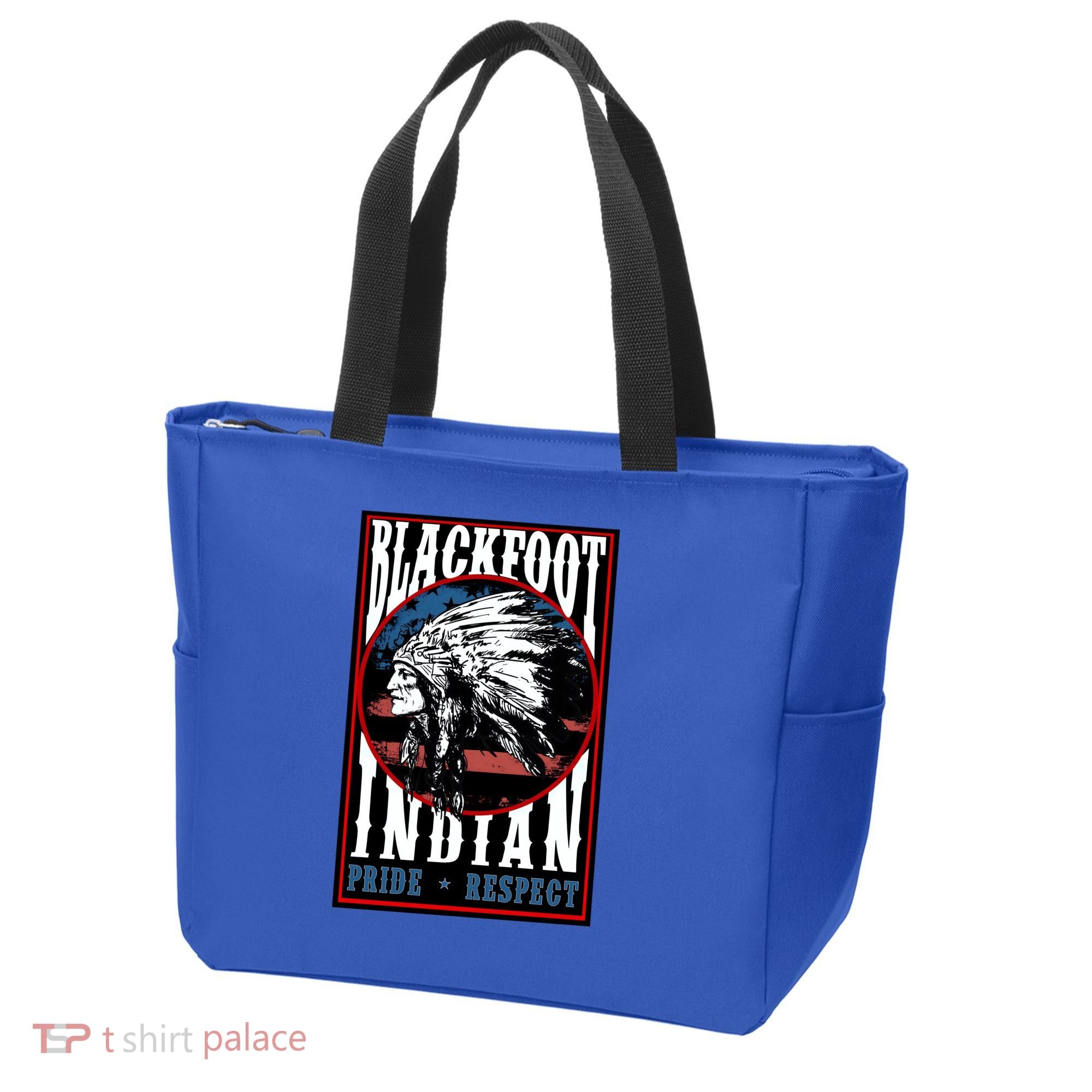 Blackfoot Tribe Native Pride Respect American Indian Us Flag Meaningful Gift Tote Bag