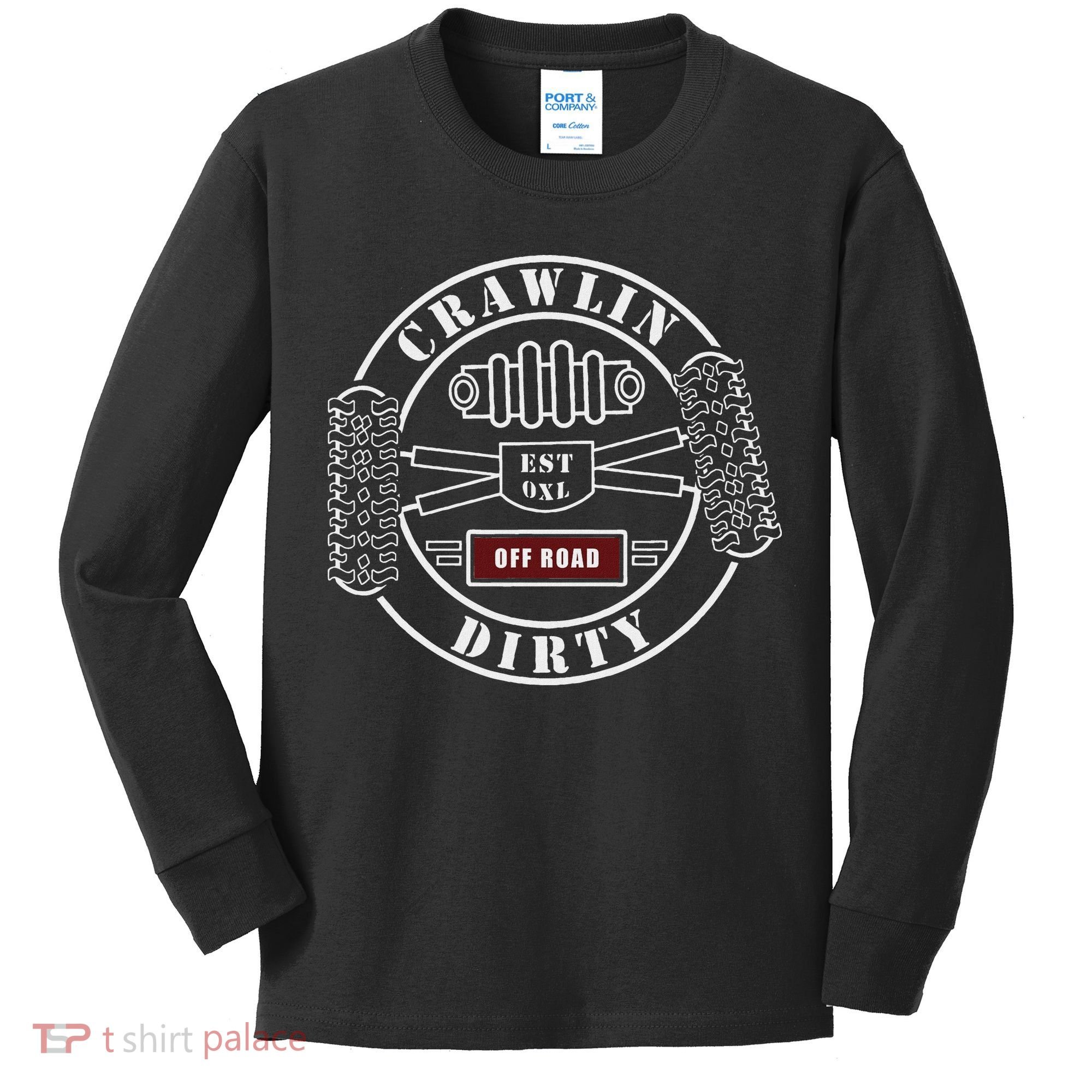 Big Tires Off Road Rc Rock Crawling 4x4 Four Wheel Kids Long Sleeve Shirt