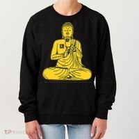 Buddha Texting On Cell Phone Women's Sweatshirt thumb 0