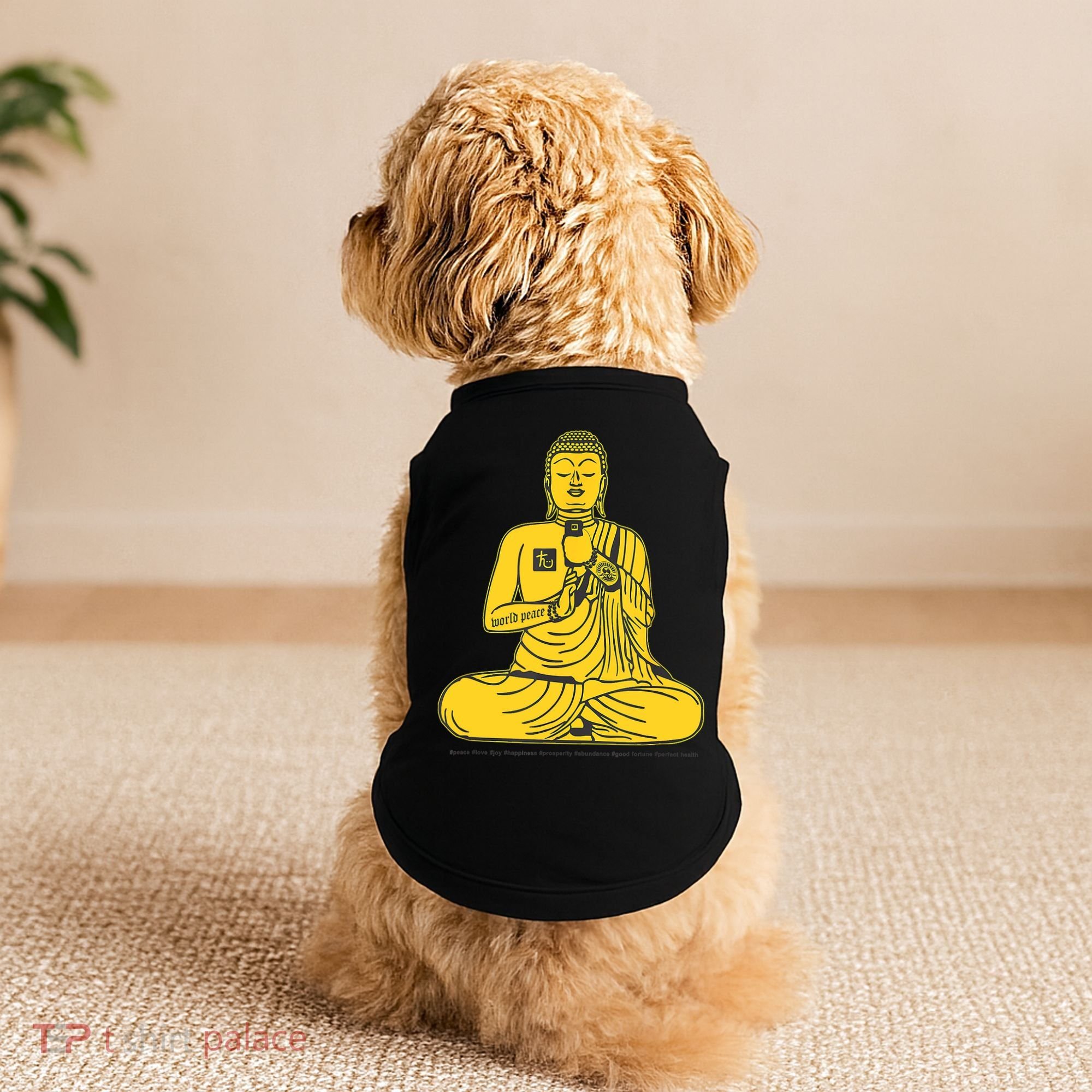 Buddha Texting On Cell Phone Doggie Tank