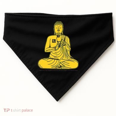 Buddha Texting On Cell Phone USA-Made Doggie Bandana