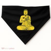 Buddha Texting On Cell Phone USA-Made Doggie Bandana thumb 0