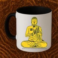 Buddha Texting On Cell Phone Coffee Mug thumb 2