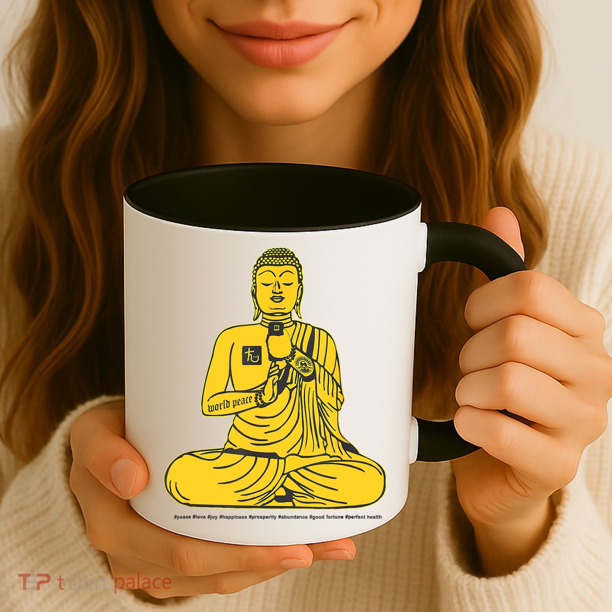 Buddha Texting On Cell Phone Coffee Mug