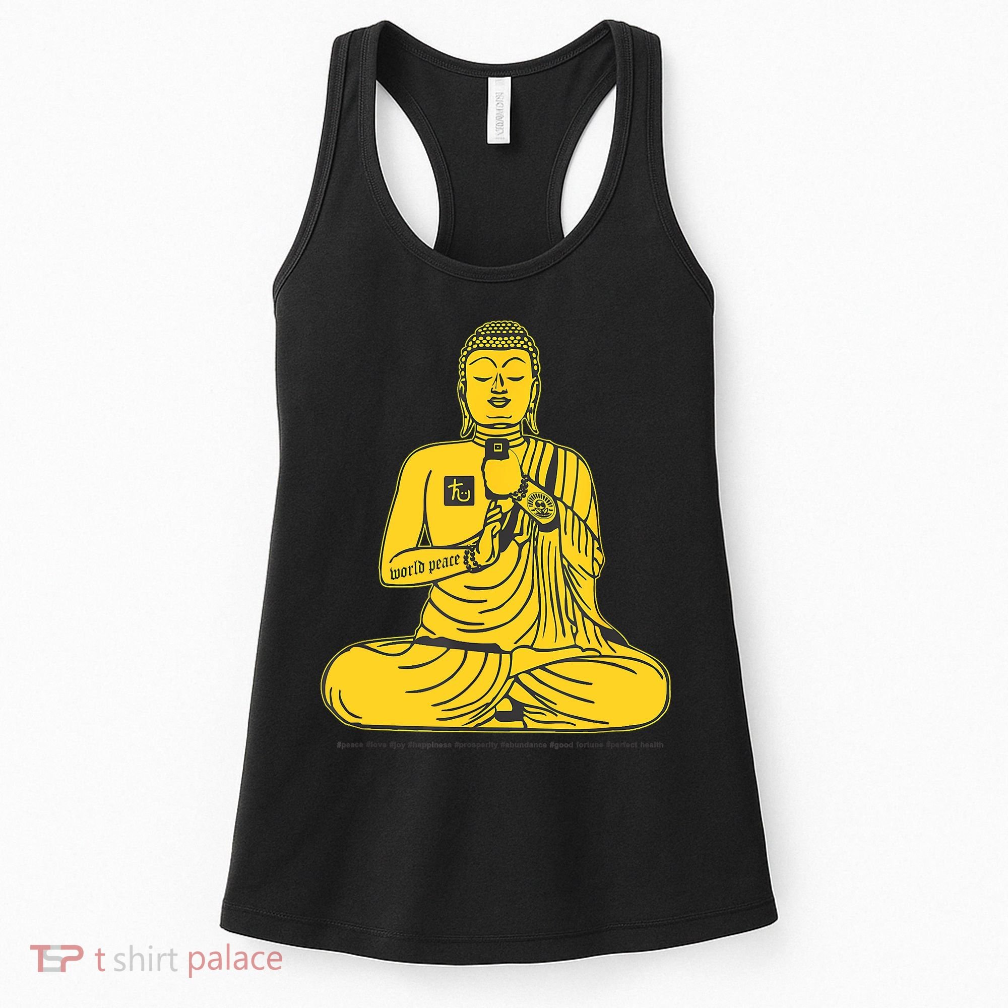 Buddha Texting On Cell Phone Women's Tank Top
