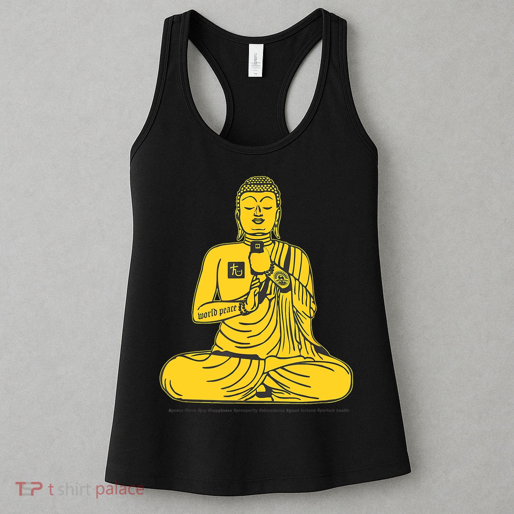 Buddha Texting On Cell Phone Women's Tank Top