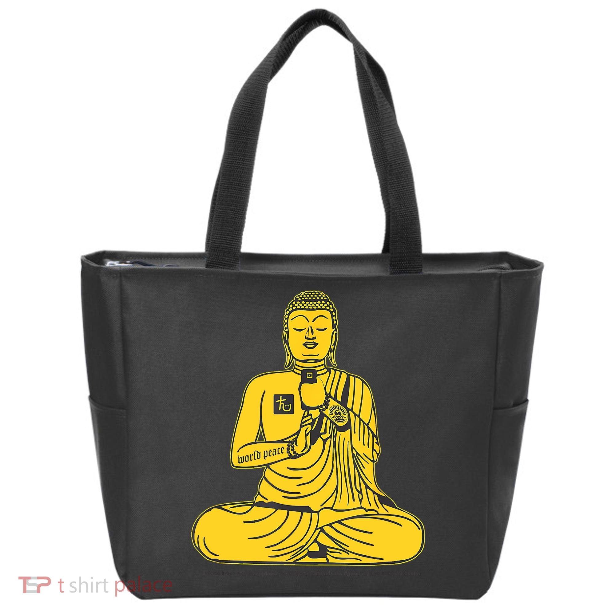 Buddha Texting On Cell Phone Tote Bag