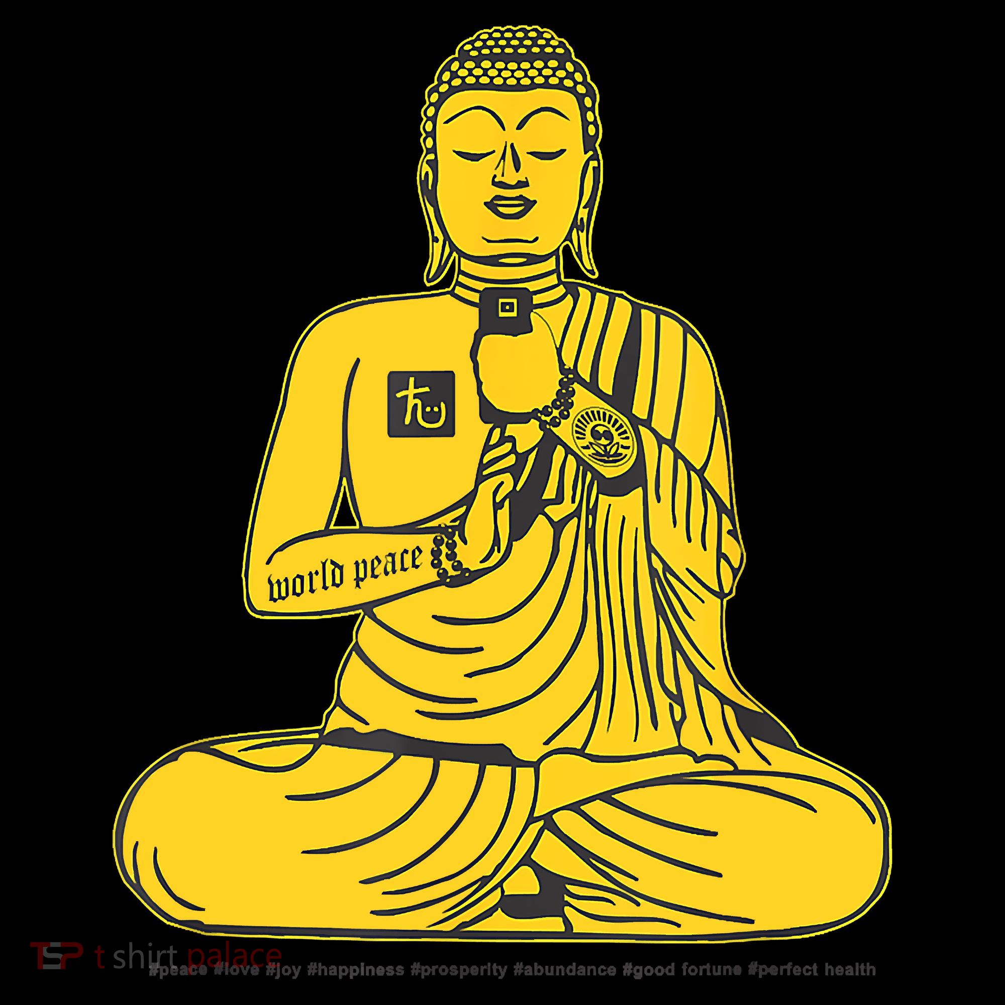 Buddha Texting On Cell Phone Tote Bag