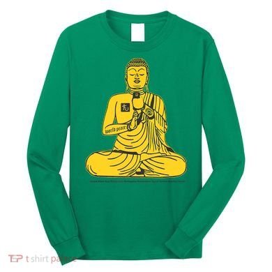 Buddha Texting On Cell Phone Long Sleeve Shirt