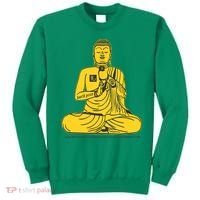 Buddha Texting On Cell Phone Sweatshirt thumb 0