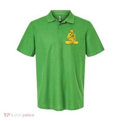 Buddha Texting On Cell Phone Polo