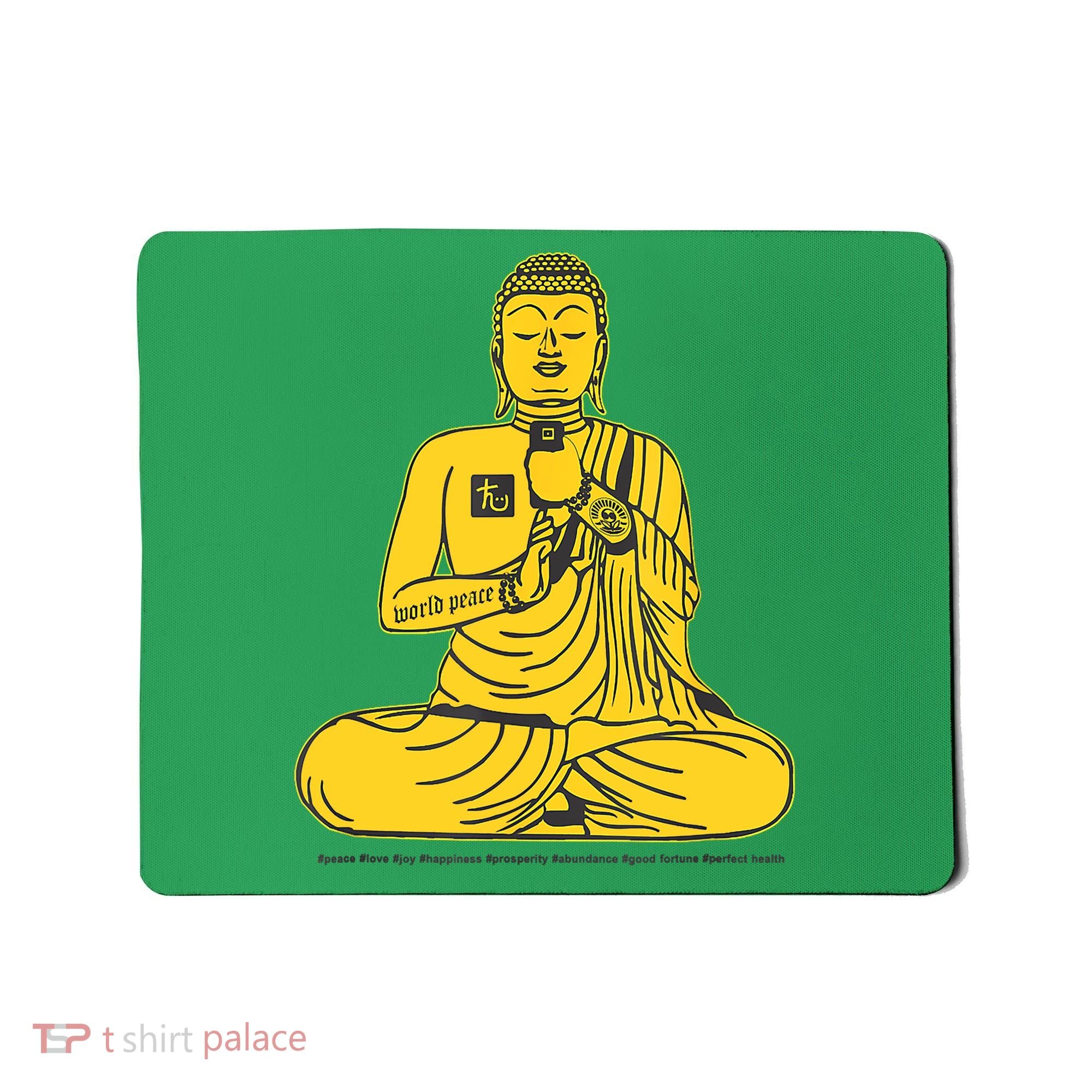 Buddha Texting On Cell Phone Mousepad