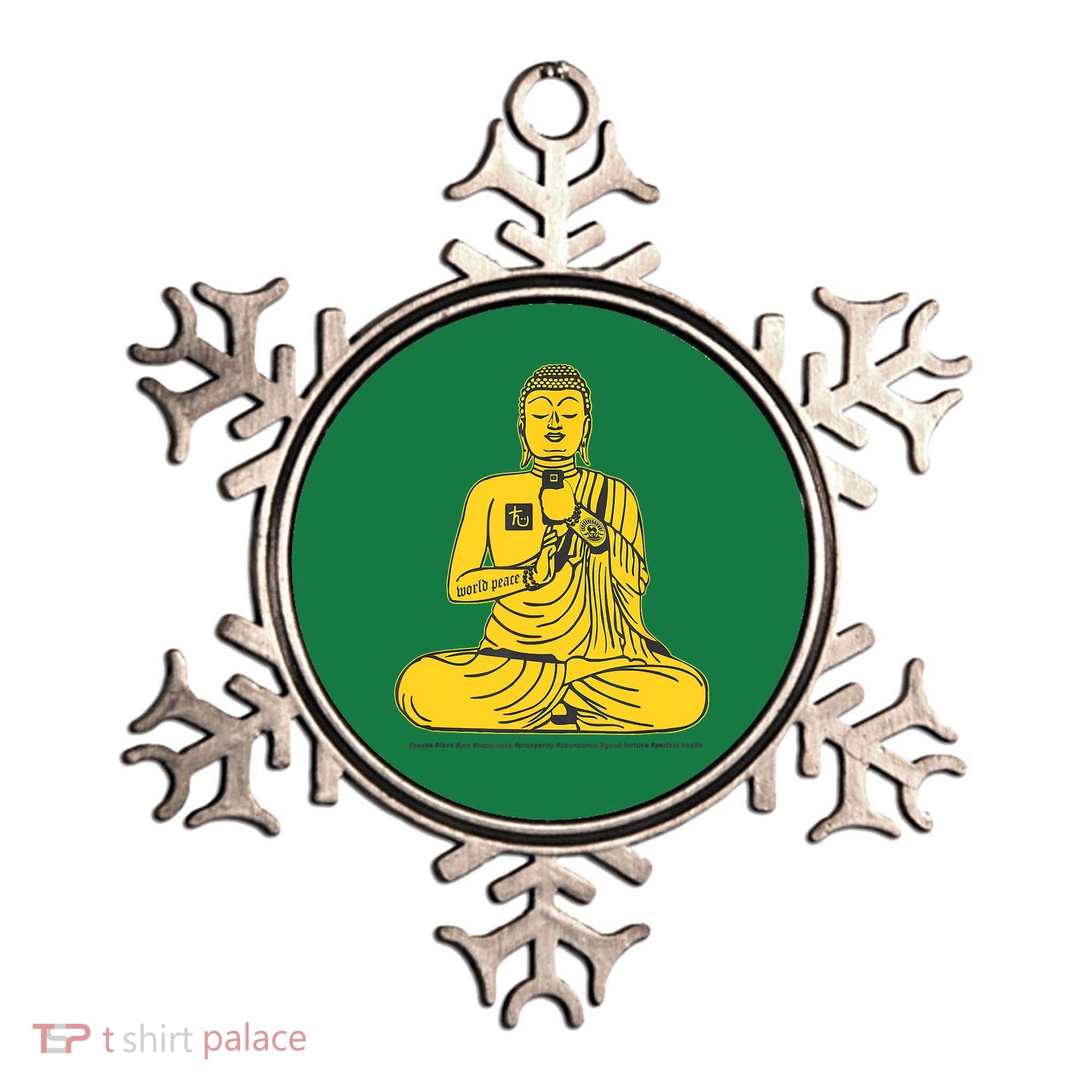 Buddha Texting On Cell Phone Ornament