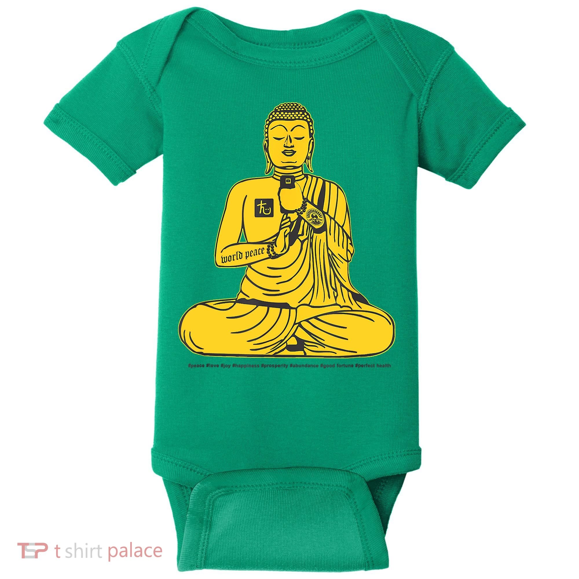 Buddha Texting On Cell Phone Baby Bodysuit