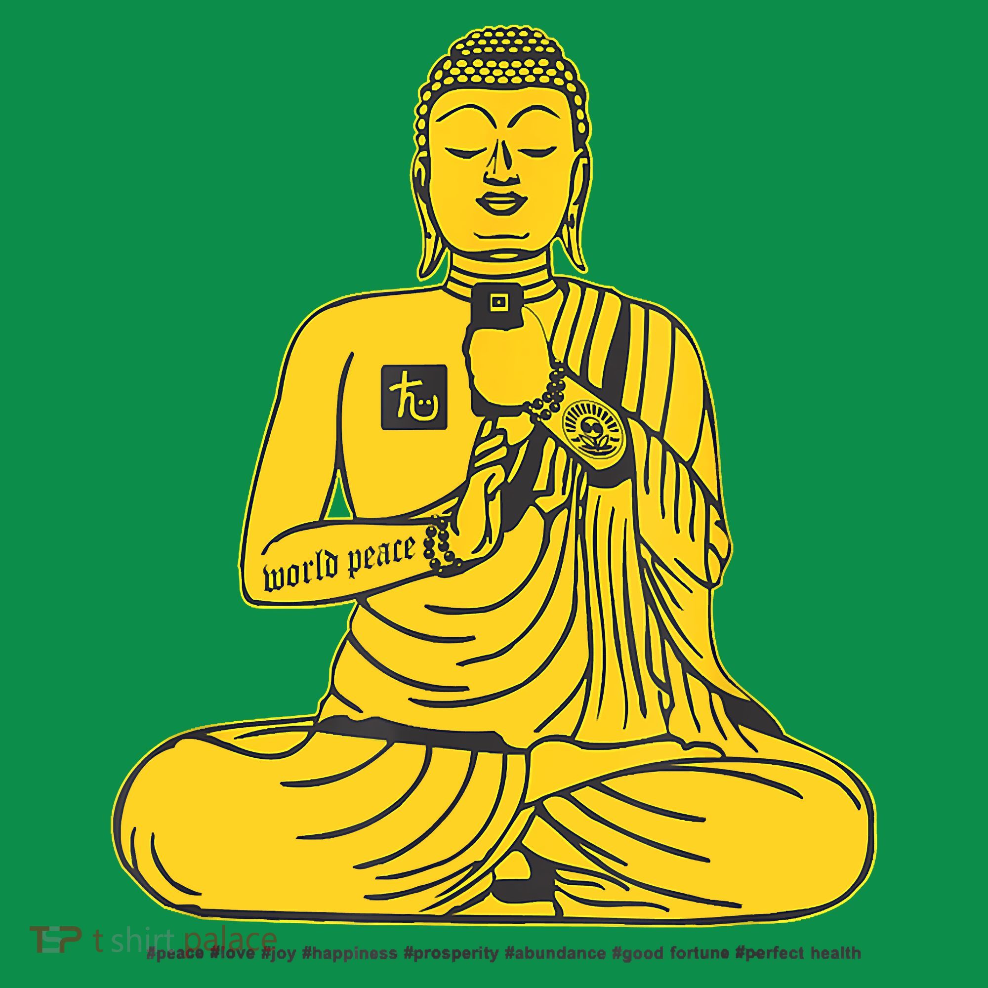 Buddha Texting On Cell Phone Baby Bodysuit