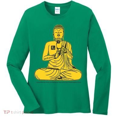 Buddha Texting On Cell Phone Women's Long Sleeve Shirt