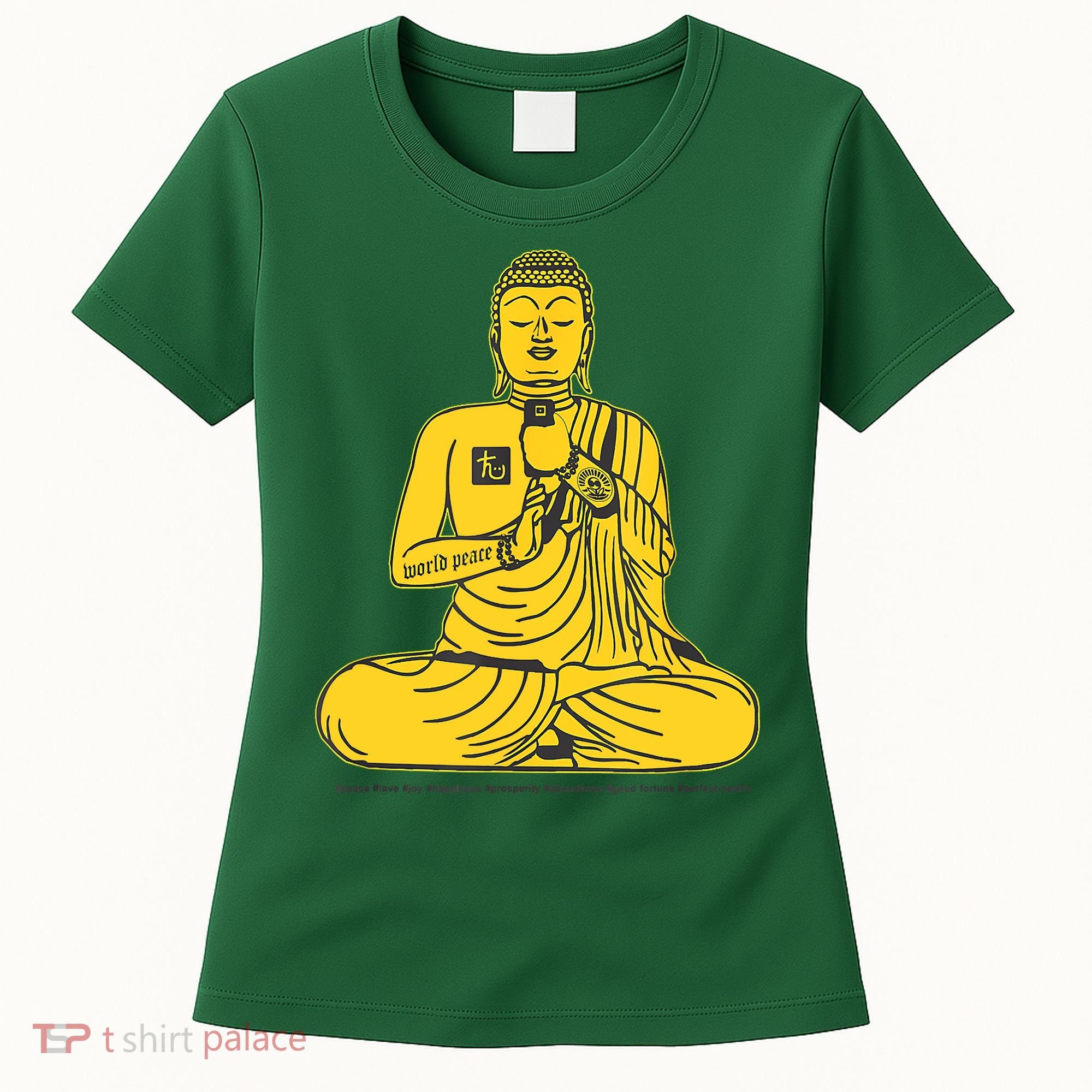 Buddha Texting On Cell Phone Women's T-Shirt