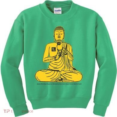 Buddha Texting On Cell Phone Kids Sweatshirt