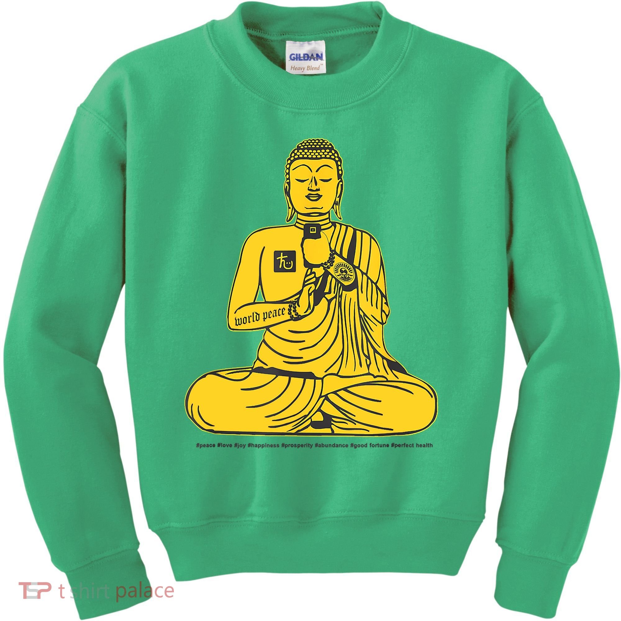 Buddha Texting On Cell Phone Kids Sweatshirt