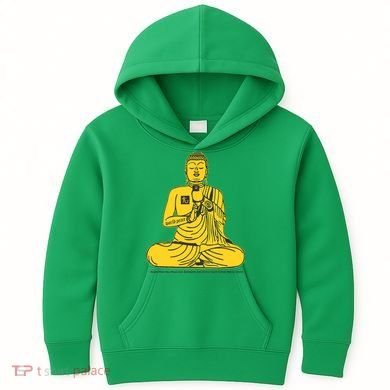Buddha Texting On Cell Phone Kids Hoodie