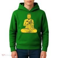 Buddha Texting On Cell Phone Kids Hoodie thumb 4