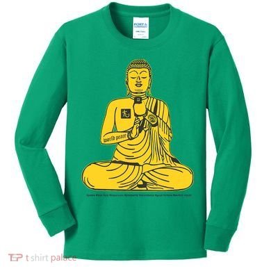 Buddha Texting On Cell Phone Kids Long Sleeve Shirt