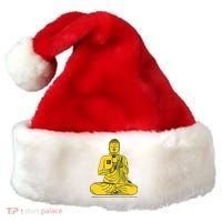 Buddha Texting On Cell Phone Santa Hat thumb 0