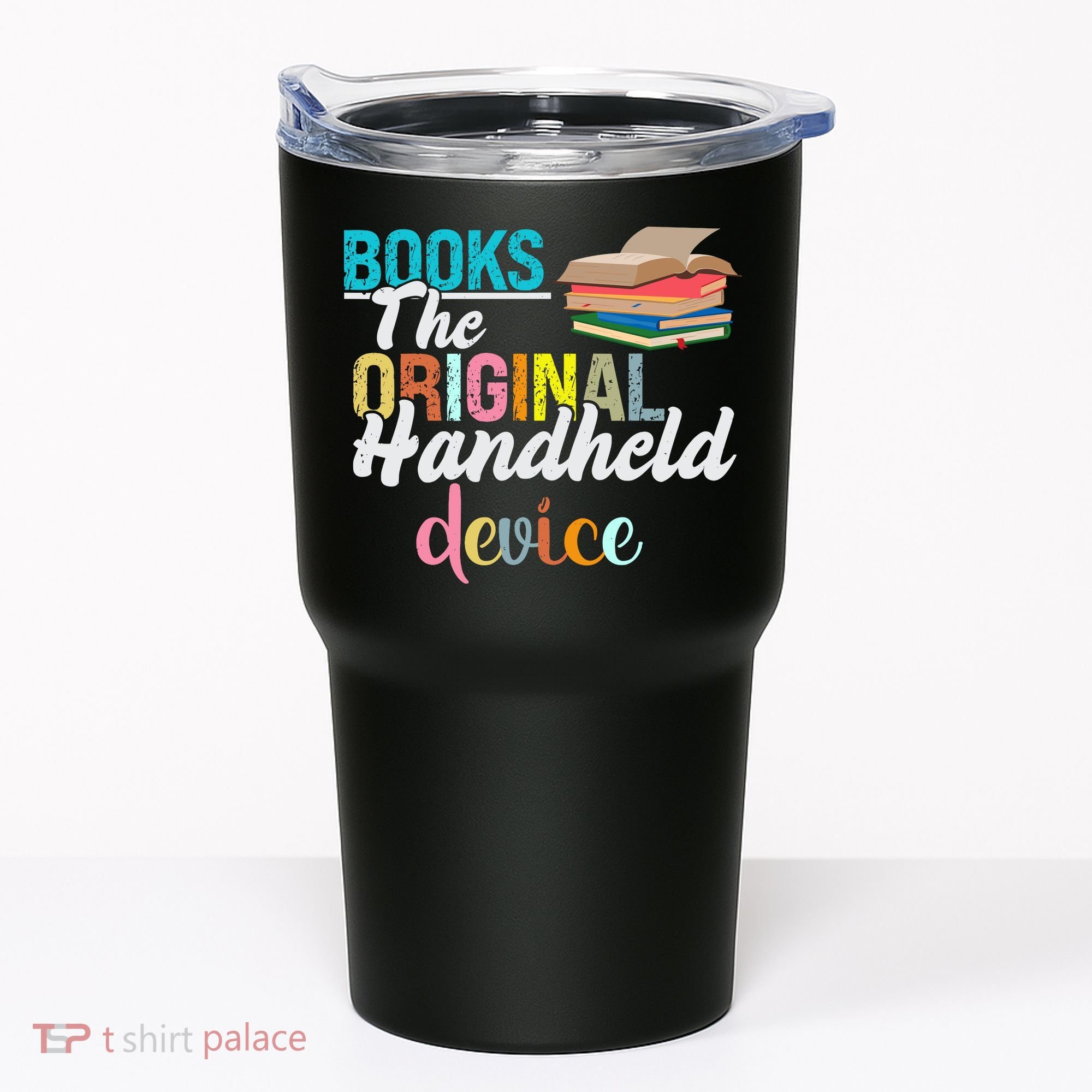 Books The Original Handheld Device Book Librarian Tumbler
