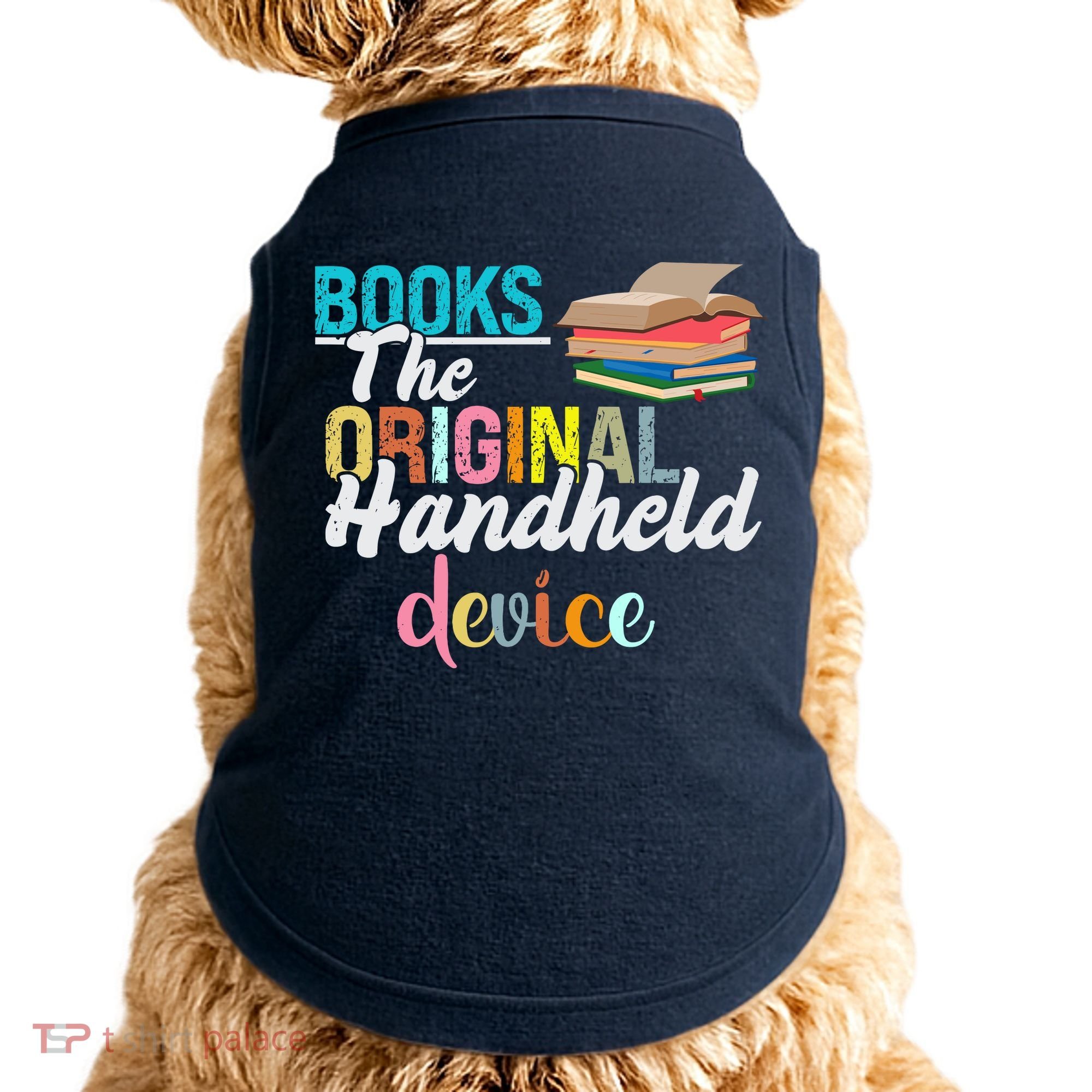 Books The Original Handheld Device Book Librarian Doggie Tank