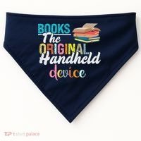 Books The Original Handheld Device Book Librarian USA-Made Doggie Bandana thumb 0