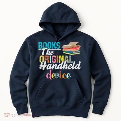 Books The Original Handheld Device Book Librarian Hoodie
