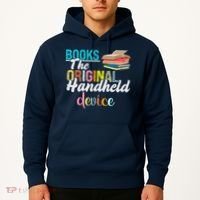 Books The Original Handheld Device Book Librarian Hoodie thumb 2