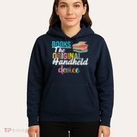Books The Original Handheld Device Book Librarian Hoodie thumb 5