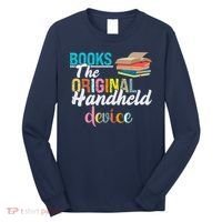 Books The Original Handheld Device Book Librarian Long Sleeve Shirt thumb 0