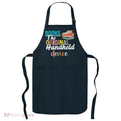 Books The Original Handheld Device Book Librarian Apron