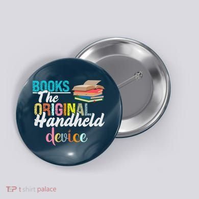 Books The Original Handheld Device Book Librarian Button